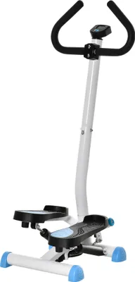 Obrázok produktu pre HOMCOM Stepper Fitness Swing Stepper s LCD displejom, nosnosť do 100 kg, rozmery 55 x 44 x 108 cm