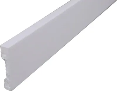 Zdjęcie produktu dla Listwa przypodłogowa DP2 prosta biała 2 m - Listwa 2000x58x12 mm