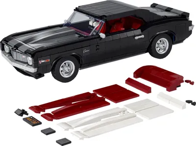 Productafbeelding van LEGO 10304 Icons Chevrolet Camaro Z28, een aanpasbaar model van een klassieke Amerikaanse muscle car, een bouwset voor volwassenen, een geweldig cadeau voor liefhebbers van oldtimers