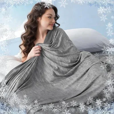Obrázek produktu pro Letnšª deka, Samochladicšª deka, 150 x 200 cm, Chladivš¢ deka z mikrovlš¢kna s Arc-Chill Q-Max > 0,5, Lehkš¢, Prody?nš¢, Oboustrannš¢, Tenkš¢ letnšª deka, Chladivš¢ deka pro