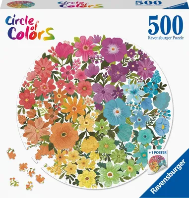 Immagine prodotto di Ravensburger - Cerchio dei colori - Fiori, 500 pezzi