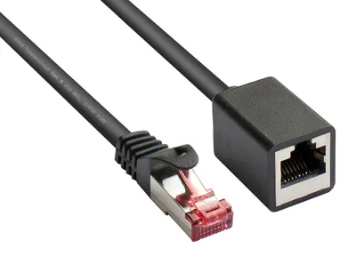 Produktbild von Good Connections Cat.6 Patchkabelverl. S/FTP schwarz 1m