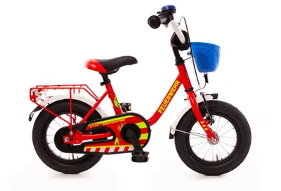 Produktbild von FEUERWEHR - 12 Zoll Kinderfahrrad – Bachtenkirch feuerrot/weiß