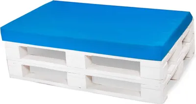 Produktbild von Palettenkissen 120x60cm  | sitzkissen | europaletten | Bodenkissen für Kinder | Balkon-Bodenkissen | palettenkissen outdoor Blau | Gartenkissen
