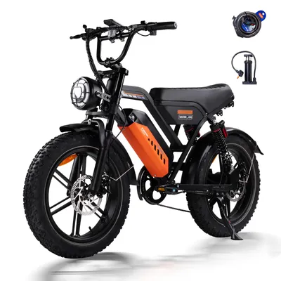 Produktbild von A50 Fatbike‑Elektrofahrrad für Erwachsene, 250W, 25 km/h, 48V 15,6Ah, All‑Terrain pannensichere Fettreifen, Doppelscheibenbremsen, IP54, max. 150 kg