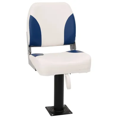 Produktbild von "im Angebot" Klappbarer Bootssitz 1 Set Blau und Weiß 41x36x48 cm - Sonstiges Angelzubehör CC11039