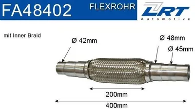 Produktbild von LRT FA48402 Flexrohr Abgasanlage Auspuffrohr