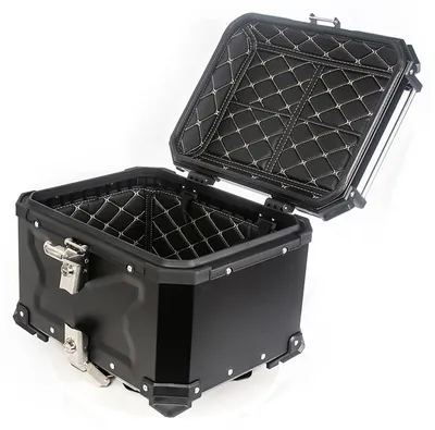 Produktbild von Motorrad-Topcase 45-l Aluminiumlegierung Kofferraum-Heckbox mit Schloss und 2 Schlš¹sseln Gep?ckbox