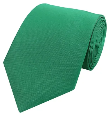 Produktbild von Fabio Farini - 1 Stück einfarbige Herren Schlips - Unicolor Krawatte in 6cm oder 8cm Breite Breit (8cm), Grün perfekt als Geschenk