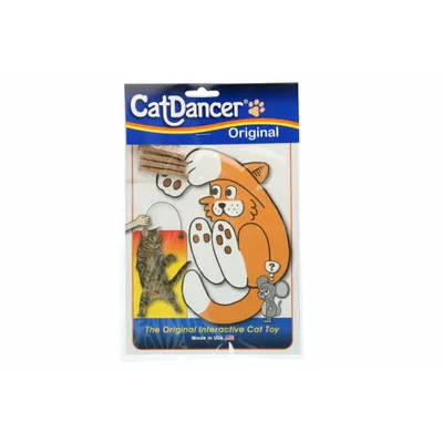 Produktbild von Cat Dancer Original interaktives Katzenspielzeug aus Draht mit Papperöllchen, ca. 90 cm