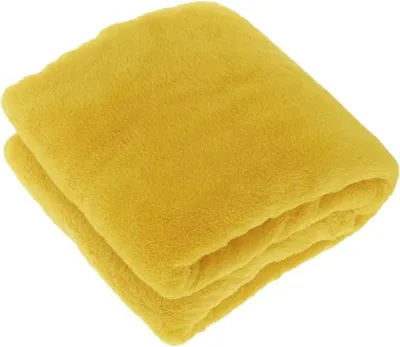 Produktbild von Unique Living Plaid/Decke Justin - gelb - 150 x 200 cm
