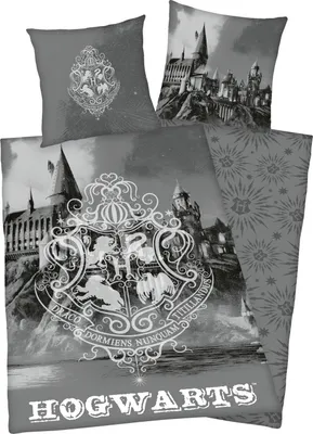 Obrázek produktu pro Harry Potter oboustranné ložní prádlo Bradavice 2ks 135 x 200 cm 80 x 80 cm
