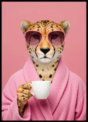 Produktbild von Plakat 50x70cm Retro Vintage für das Wohnzimmer Tiger