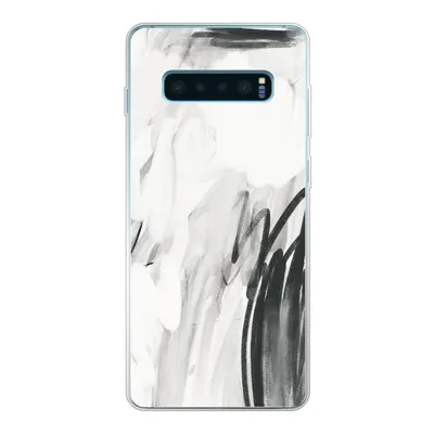 Produktbild von MuchoWow® Handyhülle Schutzhülle Hülle für Samsung Galaxy S10 Plus Kunst - Schwarz - Weiß - Abstrakt Silikon Softcase Handy Hülle - Schutzhülle