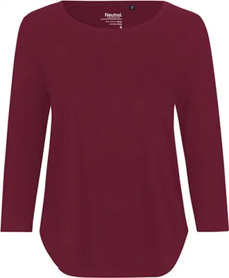 Produktbild von Neutral O81006 | Damen Three Quarter Sleeve T-Shirt - 3/4-Ärmel - Farbe: Bordeaux - Größe: XL