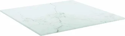 Obrázek produktu pro vidaXL Stolová deska bílá 40x40 cm 6 mm tvrzené sklo ve vzhledu mramoru