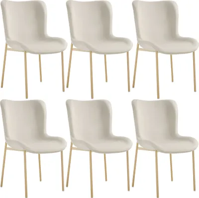 Produktbild von tectake® Polsterstuhl Tessa ergonomische Form mit hoher Rückenlehne 54 x 62 x 90 cm