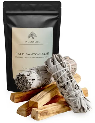 Immagine prodotto di Set di incensi con palo santo e salvia bianca per aromaterapia