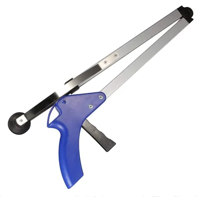 Zdjęcie produktu dla Składana chwytak z aluminium, ramię chwytające, szczypce do odpadów, chwytak, pomoc do chwytania, ręczny chwytak, długość 82 cm
