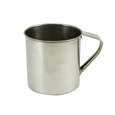 Zdjęcie produktu dla Home Elements Kubek ze stali nierdzewnej 400 ml, średnica 9 cm
