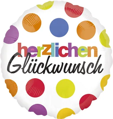 Zdjęcie produktu dla amscan® 2576701 Balon foliowy gratulacyjny - Ø 45 cm