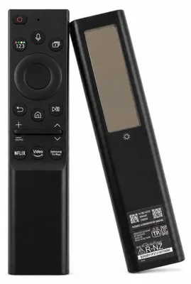 Produktbild von azurano Ersatz Fernbedienung für Samsung BN59-01357B TM2180E & BN59-01357A mit USB-C, Solar & Sprachsteuerung, kompatibel mit The Frame, Neo QLED, Crystal UHD 2021-2023 Smart TV - SUB BN59-01358B!, KI-generiertes Bild