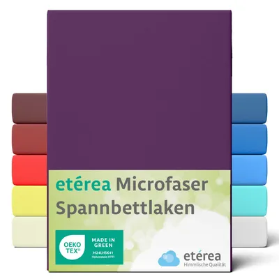 Produktbild von etérea Spannbettlaken Microfaser 90x200 - 100x200 cm