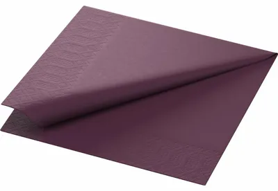 Produktbild von Duni Zelltuchservietten 33 x 33 cm 3-lagig 1/4 Falz 250 Stück plum - 4 Stück