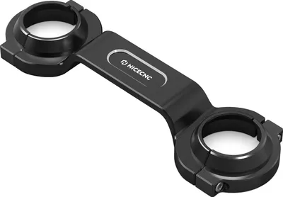 Image de Support de fourche, construction en aluminium, stabilité améliorée, noir