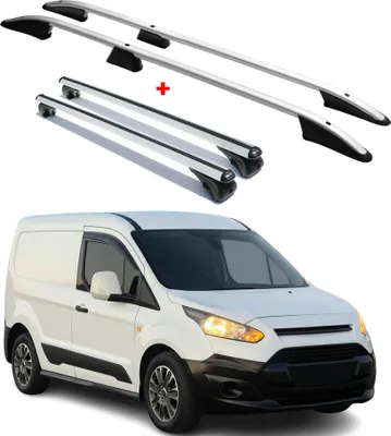 Image de Kit Barres de toit pour Ford Connect 2014-2021 Alu Gris L1 Empattement Court 4x
