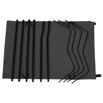 Produktbild von "im Sonderangebot" Campingbett 180x60x19 cm Oxford-Gewebe und Stahl Schwarz DEMöbel 5060123