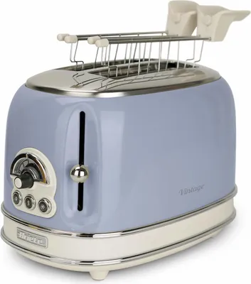 Obrázek produktu pro Ariete 0155/15, 2 krajíců, Modrá, Kov, Knoflíky, Páčka, Otočné, 810 W, 220 - 240 V