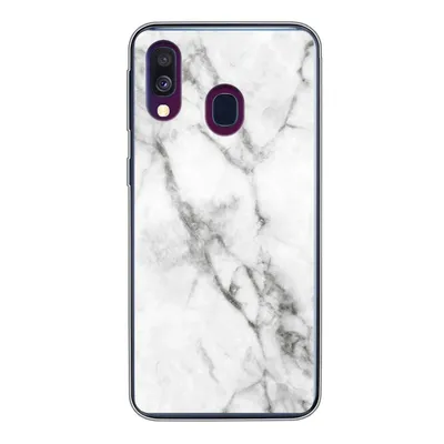 Produktbild von MuchoWow® Handyhülle Schutzhülle Hülle für Samsung Galaxy A40 Marmor - Luxus - Weiß Silikon Softcase Handy Hülle - Handy-Tasche