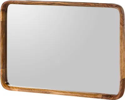 Image de MASSIVMOEBEL24 | Miroir en bois de Sheesham 60x2x90 marron clair laqué MAILAND #140