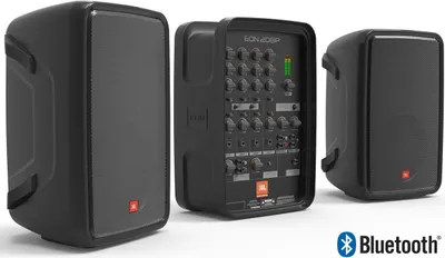 Produktbild von JBL EON208P, 2-Wege, Flur, Wandmontierbar, Schwarz, 300 W, 60 - 20000 Hz, 2000 Hz