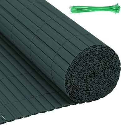 Produktbild von PVC-Gartenzaun für Privatsphäre – Gartenabtrennung & Balkonzaun – Grün
