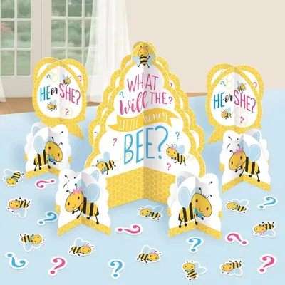 Produktbild von amscan Tischdeko What Will It Bee? 27-teilig