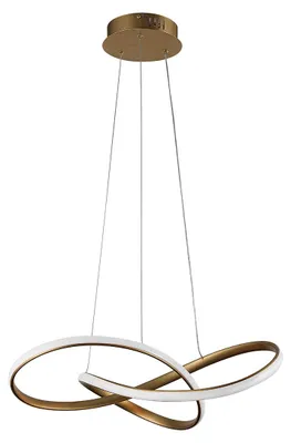Image de Suspension Italux Consa LED dorée 40 W 3400 lm