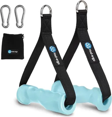 Produktbild von Fitness Handgriffe mit Metall D-Ring für Heimtrainingsgeräte