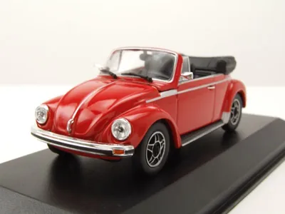 Produktbild von VW 1303 Käfer Cabrio 1979 rot Modellauto 1:43 Maxichamps