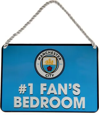 Obrázek produktu pro Oficiální fanouškovský nápis Manchester City FC Bedroom No. 1 TA881 (jedna velikost) (nebesky modrá)