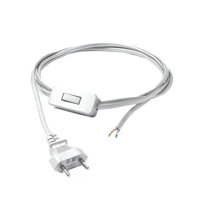 Immagine prodotto di Cavo interruttore bianco, spina 2m Nowodvorski SWITCH