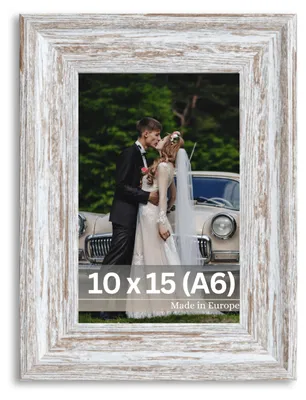 Fotolijst Vintage Braun 10x15 cm mit Schattenbalk