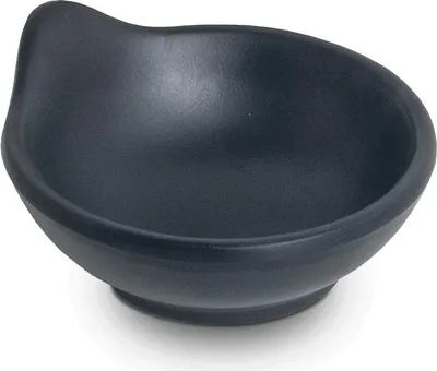 Produktbild von [ Melamin MATT SCHWARZ ] Snack & Dipschale Ø 9,7cm / Soja- Saucen- Schälchen / Soßenschälchen