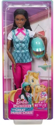 Image de Coffret barbie cavalière poupée barbie + accessoires - collection centre équestre - poupée mannequin - mattel - hxj39
