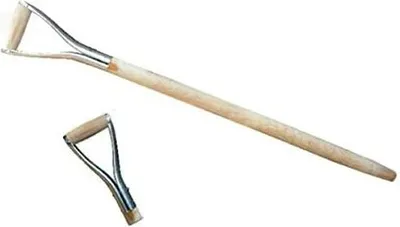 Produktbild von 3 x Spatenstiel Grabegabel Spatengabel Stiel Holzstiel D Griff Metal Ø 38 mm 95 cm