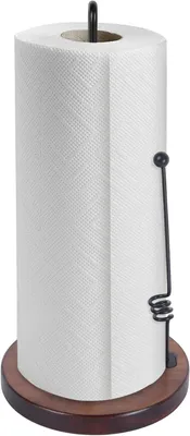 Produktbild von PolkaHome® Standfuß Küchenrollenhalter mit Anti-Roll-Arm, Papierrollenhalter für Küchentheke, Halter für Küchenrollen mit schwerer