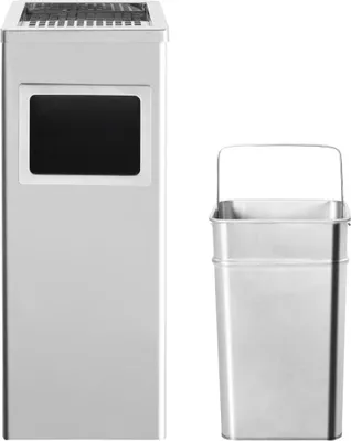 Obrázok produktu pre vidaXL Odpadkový kôš s popolníkom Hotel 36 l nerezová oceľ