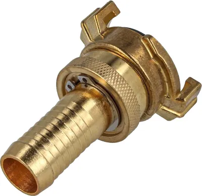 Produktbild von tecuro Schnellkupplung mit 1 Zoll (25 mm) Stutzen für Saugleitung - Messing blank