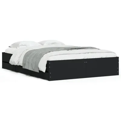 Imagen del producto de Estructura de cama con cajones, color , 120x190 cm, fabricada en material de madera